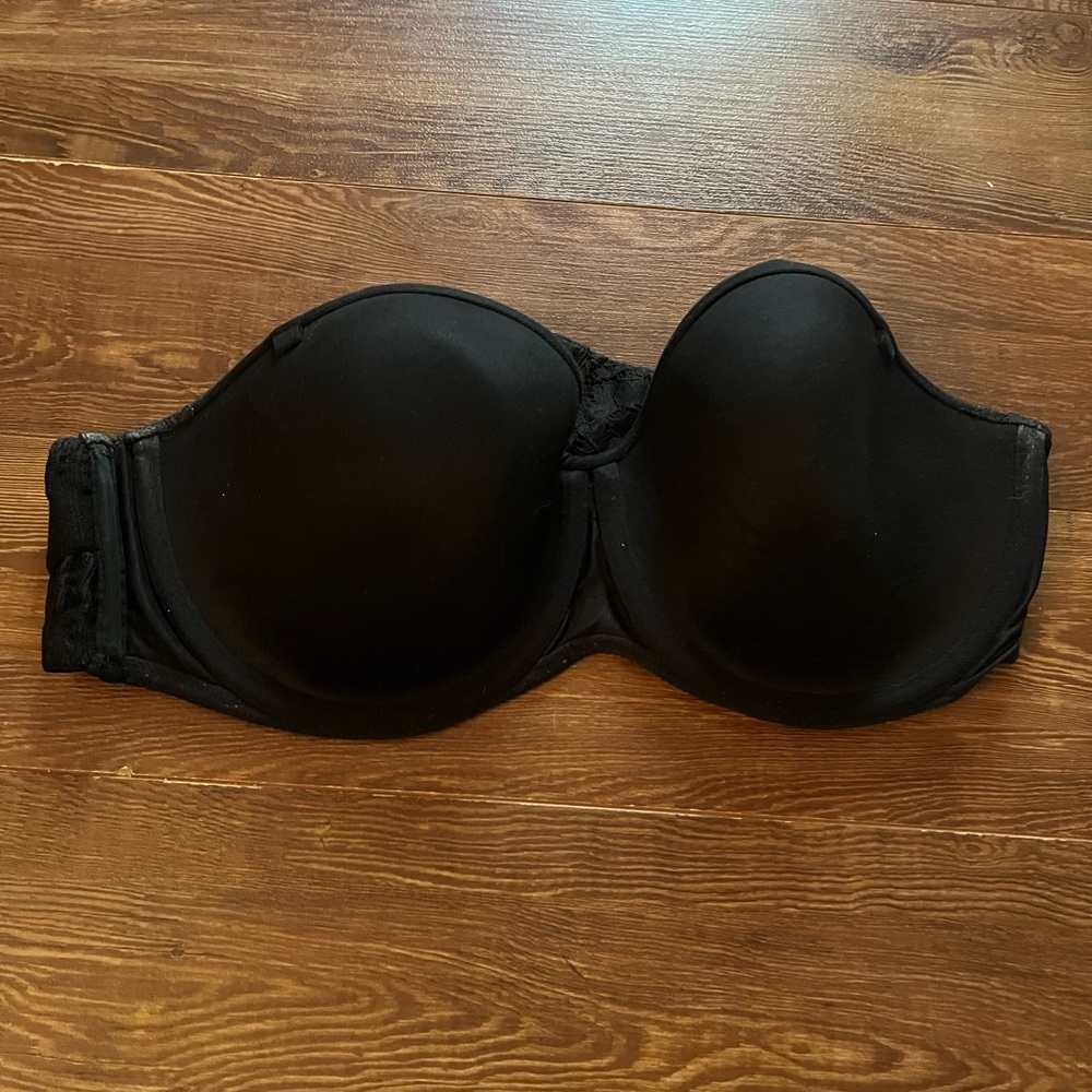 Victoria's Secret Black Strapless Bra